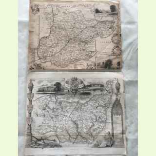 2 Maps of Essex & Suffolk,.
