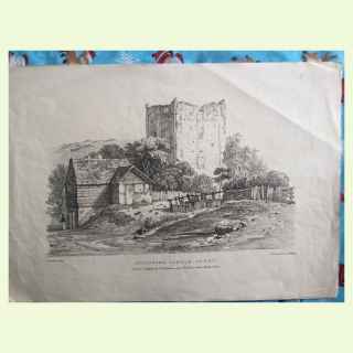 Guildford Castle, Surrey  ( Antique Print).